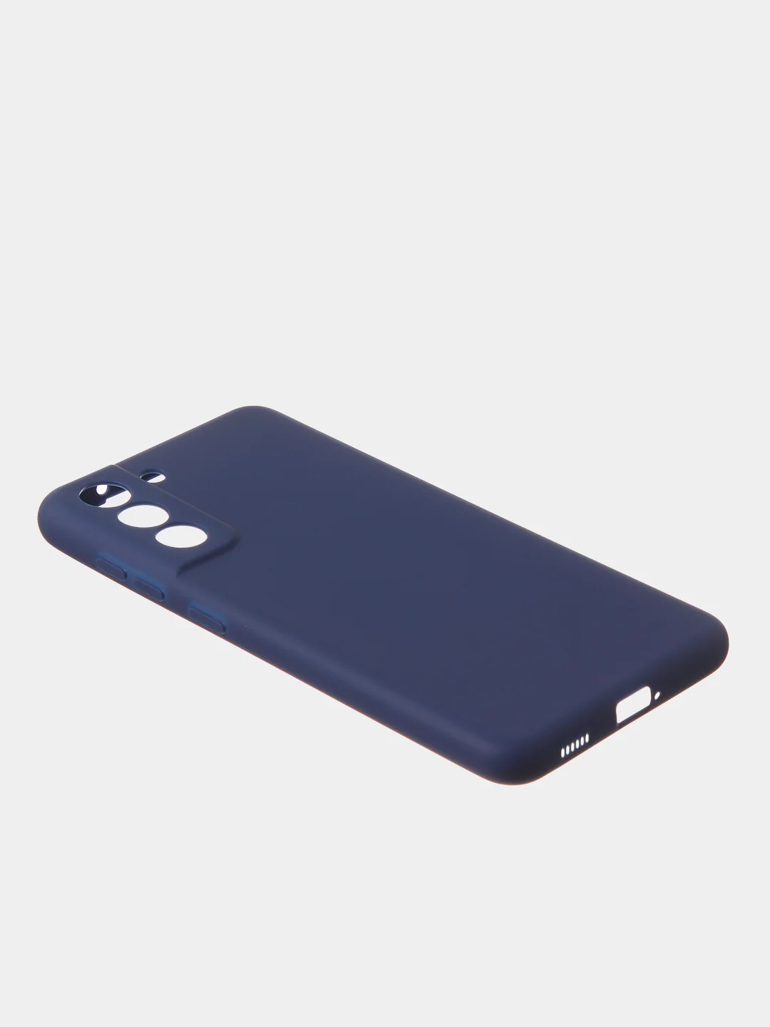 Темно-синий чехол для Samsung S21 FE цветной матовый