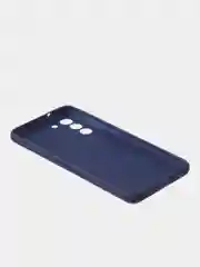 Темно-синий чехол для Samsung S21 FE цветной матовый