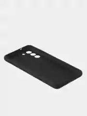 Черный чехол для Samsung S21 FE цветной матовый