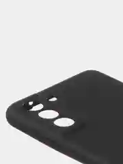 Черный чехол для Samsung S21 FE цветной матовый