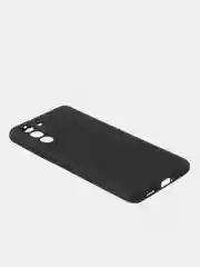 Черный чехол для Samsung S21 FE цветной матовый