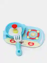 Алый игровой кухонный набор в чемодане, для малышей