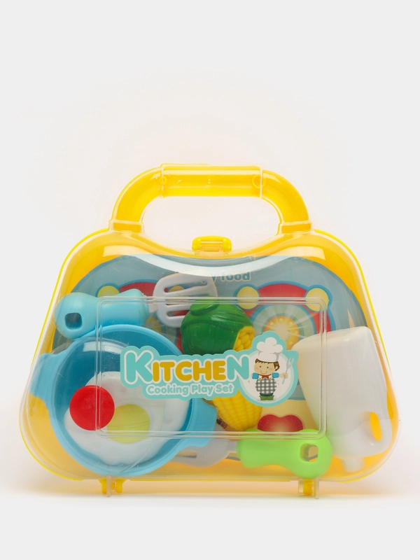Игровой кухонный набор в чемодане, для малышей
