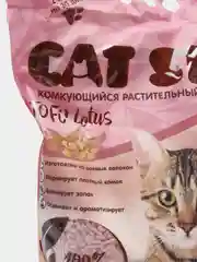 Соевый комкующийся наполнитель Cat Step Tofu Lotus, с цветочным ароматом, 6 л
