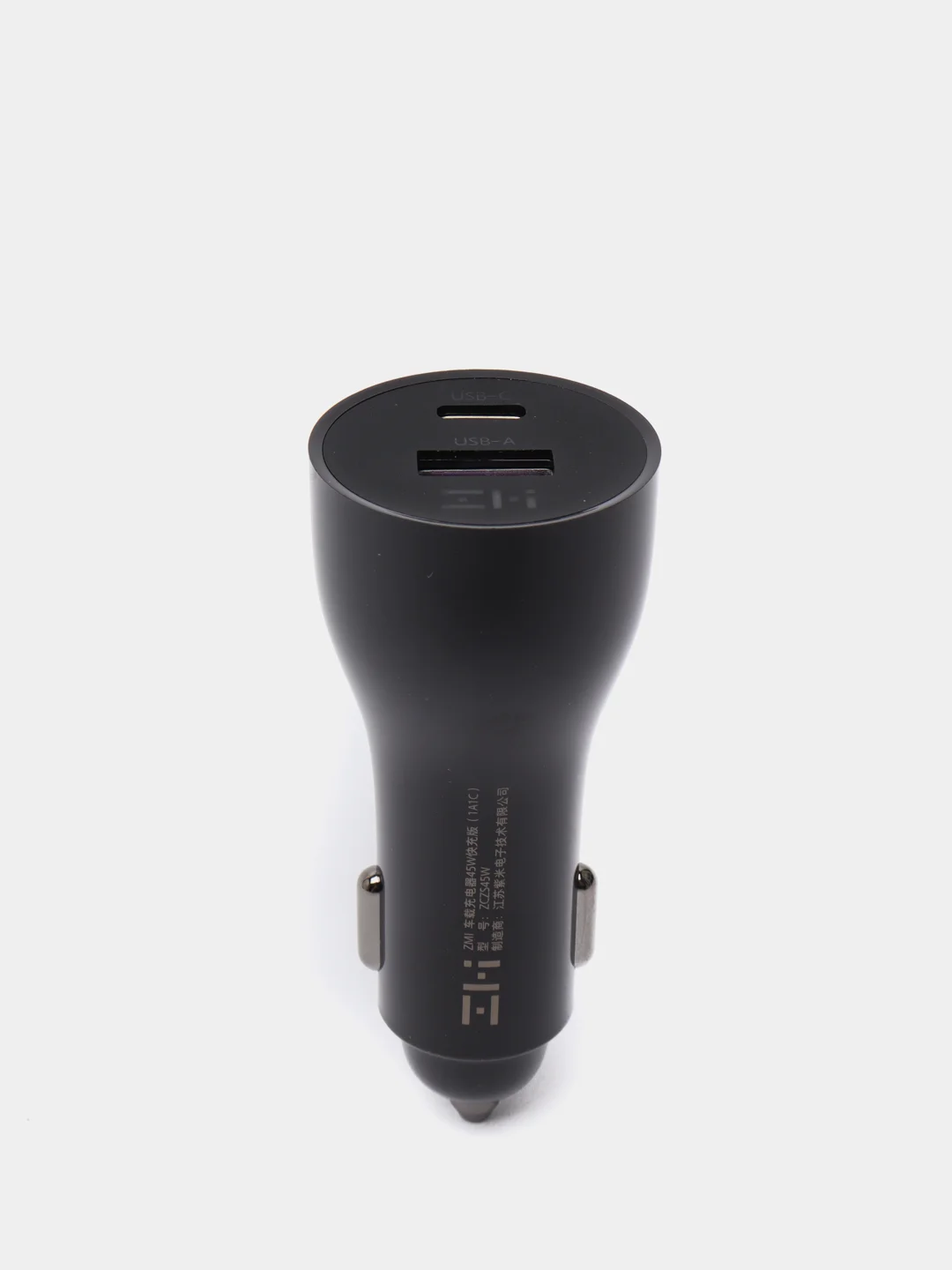 Автомобильный блок питания Xiaomi ZMI Metal Car Charger Dual Port USB/Type-C AP72 Black