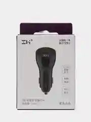 Автомобильный блок питания Xiaomi ZMI Metal Car Charger Dual Port USB/Type-C AP72 Black