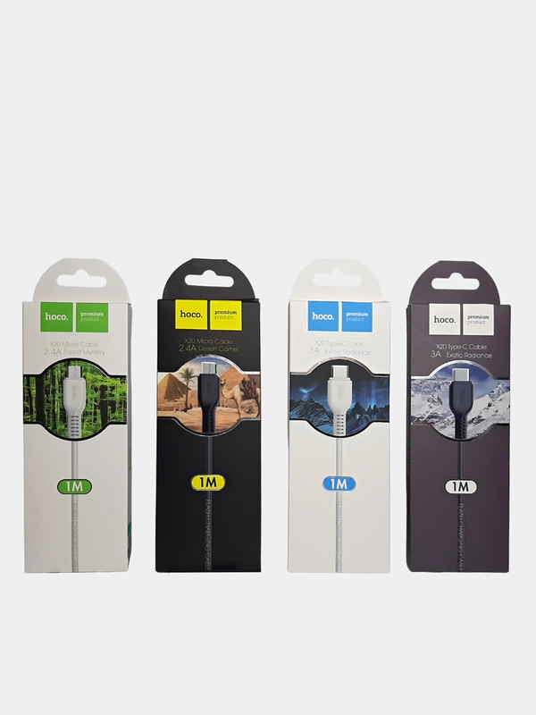 Кабель USB HOCO X20 для зарядки и синхронизации Micro / Type-C / Lightning