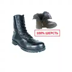 Берцы из натуральной кожи, натуральный мех, Кобра М-08