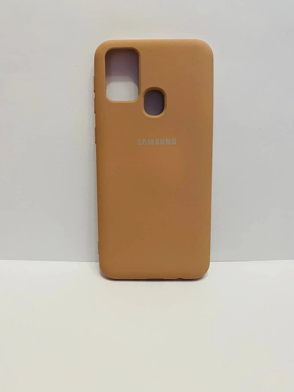 Бежевый защитный силиконовый чехол Silikone Cover  для Samsung M31