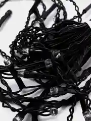 Гирлянда "Бахрома", тёмная нить, 48 LED, 8 режимов свечения, 1,8 х 0,5 м, 220В
