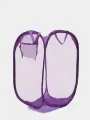 Пурпурный складная корзина для хранения вещей / Корзина для игрушек / Складная сетка