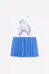 Синий платье для девочки нарядное crockid