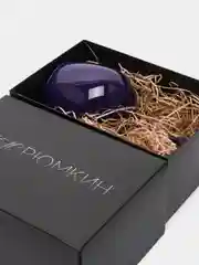 Индиго бокал для вина, из цветного стекла, в подарочной упаковке