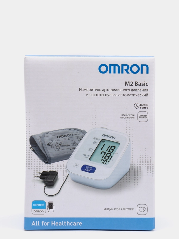 Omron тонометр M2 Basic ARU манжета 22-32 см + адаптер качественное ...