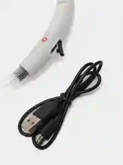 Лавандовый светящийся LED ошейник силиконовый для собак, на USB зарядке