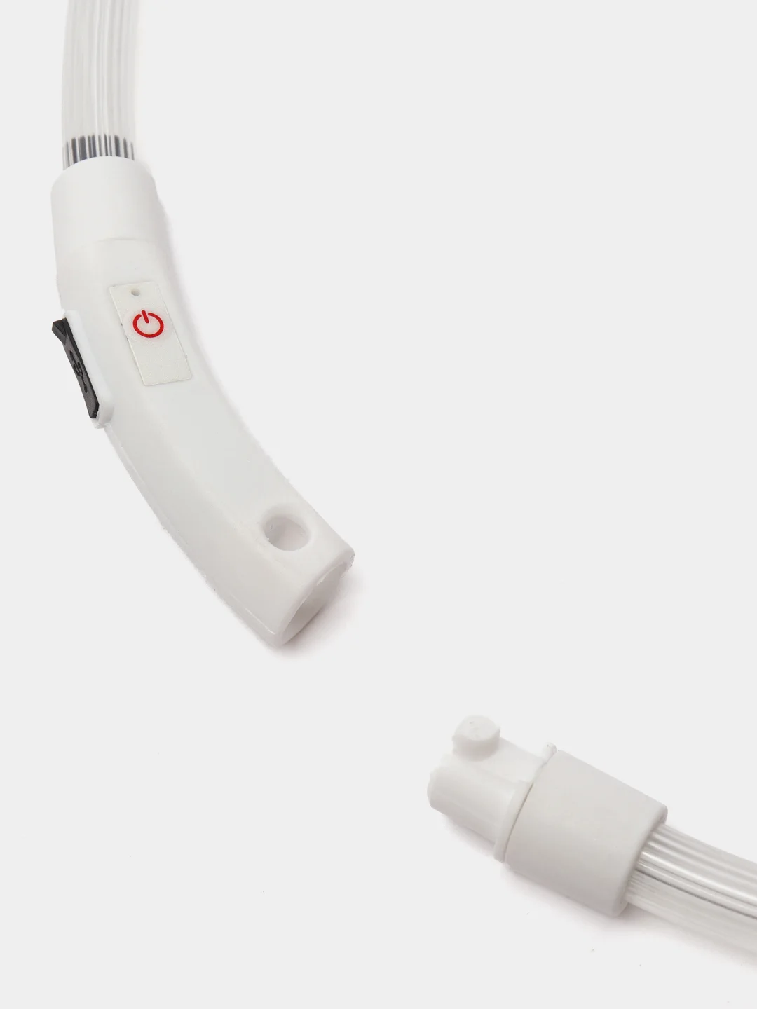 Лавандовый светящийся LED ошейник силиконовый для собак, на USB зарядке