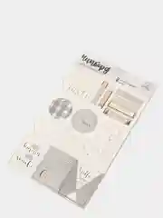 Мятный чипборд для скрапбукинга