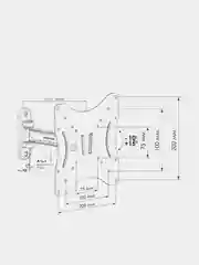 Кронштейн на стену Algenium LS 51-21 M