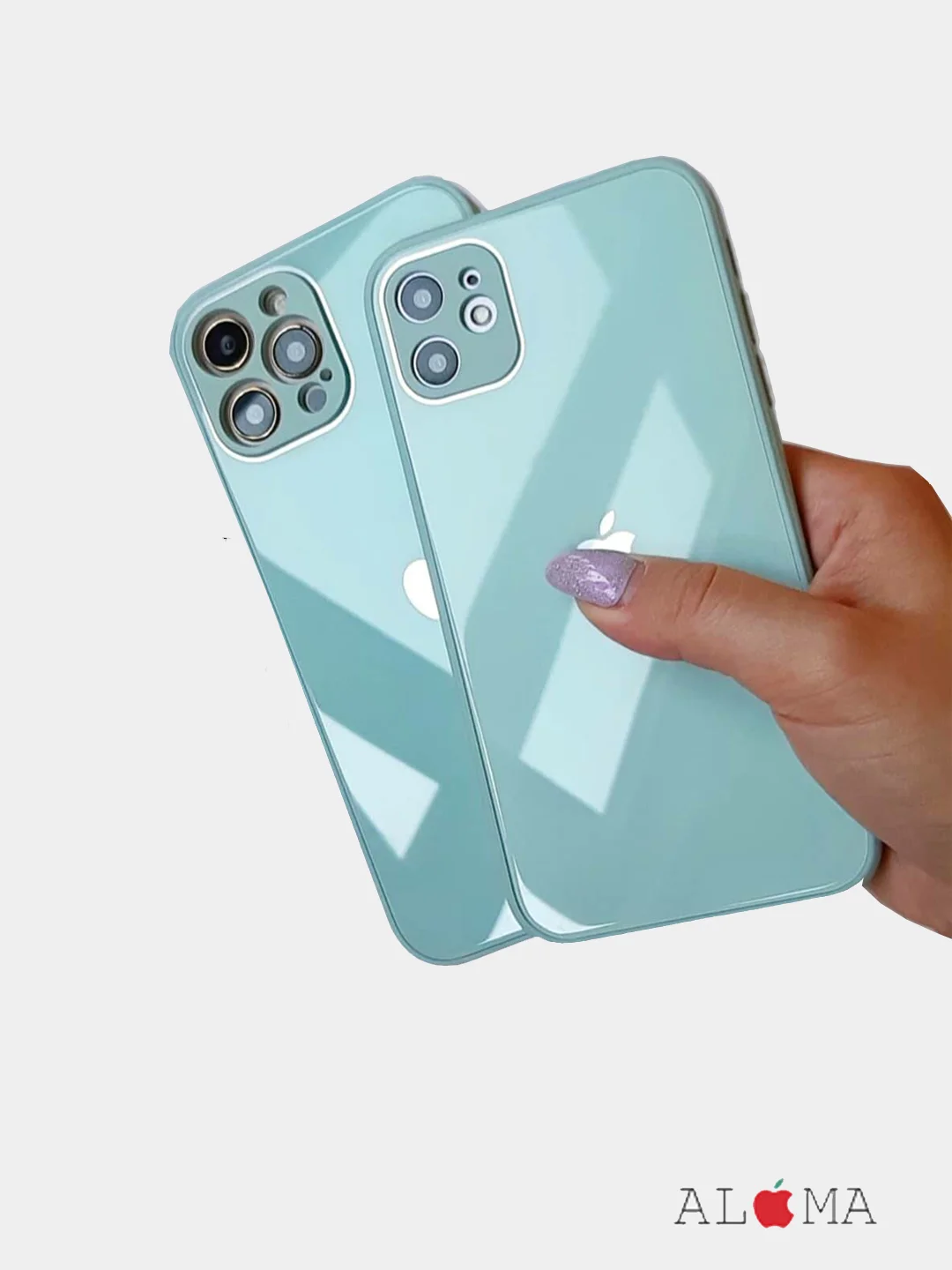 Стеклянный чехол накладка Glass Case Apple iPhone айфон 6/7/8 Plus/Xs/Xr/11/12/13 Pro Max