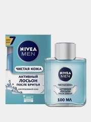 Лосьон после бритья NIVEA MEN "Чистая кожа", активный, 100 мл