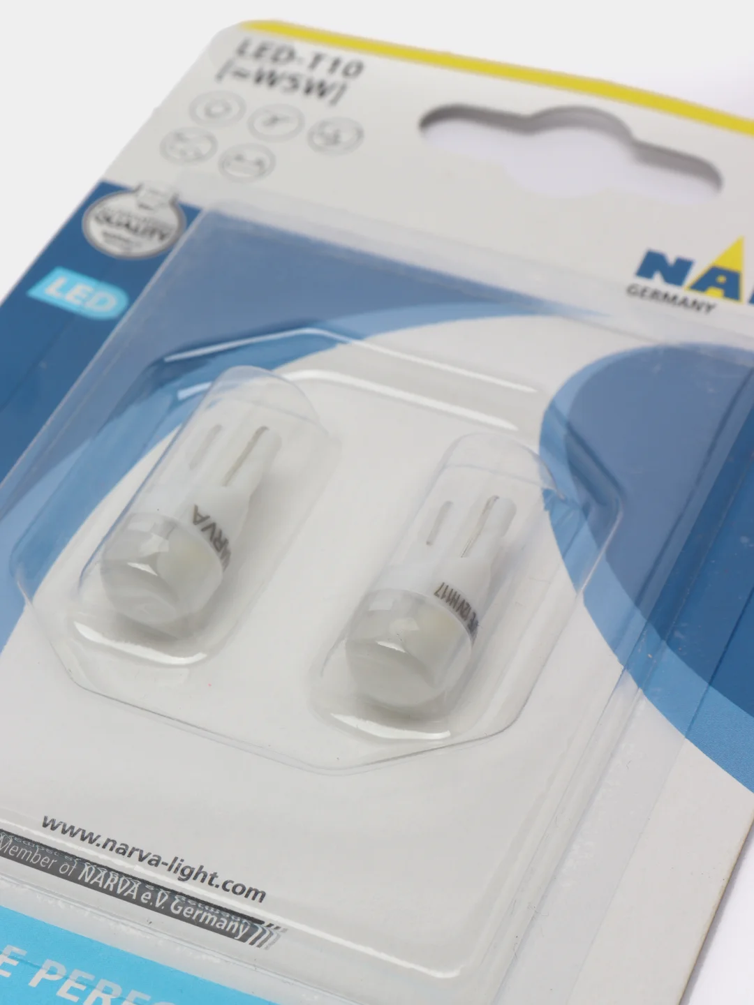 Светодиодные лампочки W5W Narva Led, T10, W5W, 12V