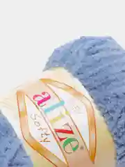 Синий меланж пряжа Alize Softy (Ализе Софти)