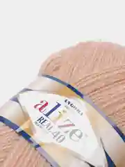 Бежевый пряжа Alize Angora Real 40 (Ализе Ангора Реал 40)
