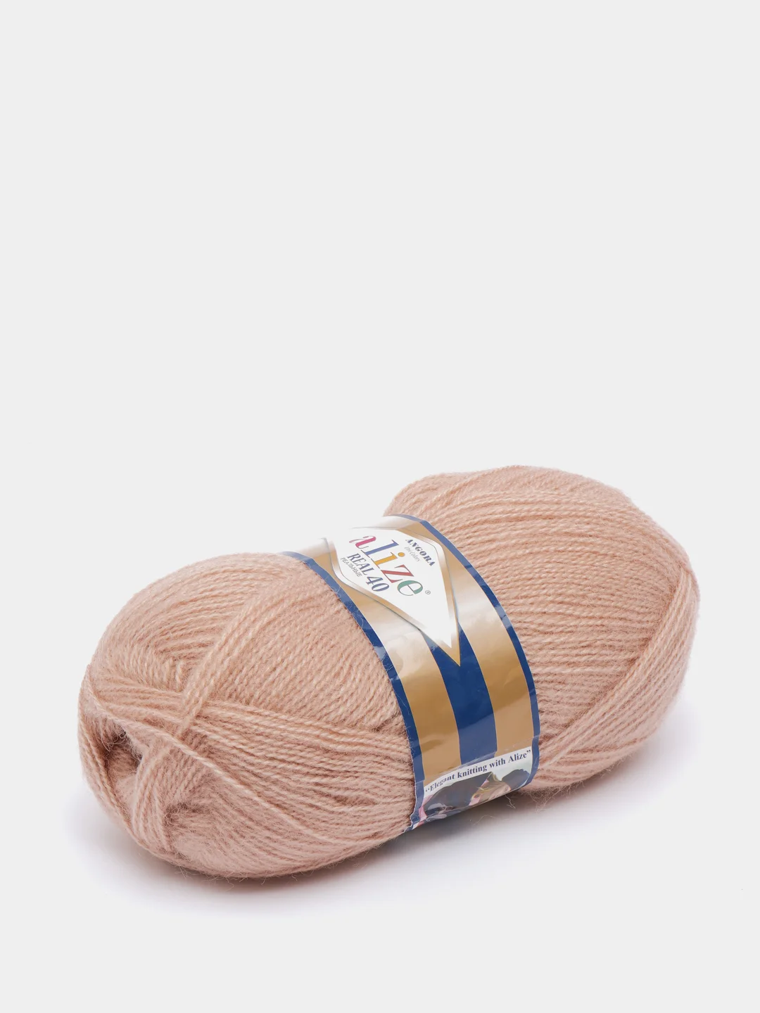 Бежевый пряжа Alize Angora Real 40 (Ализе Ангора Реал 40)