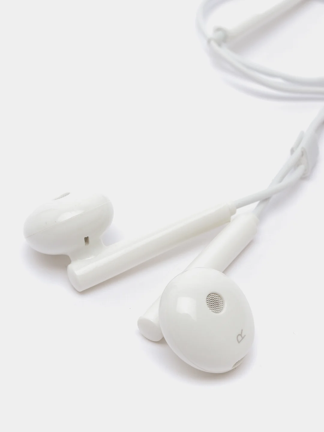 Белый наушники с микрофом вкладыши Hoco L10 Acoustic, Type-C разъём, длина 1.2 м