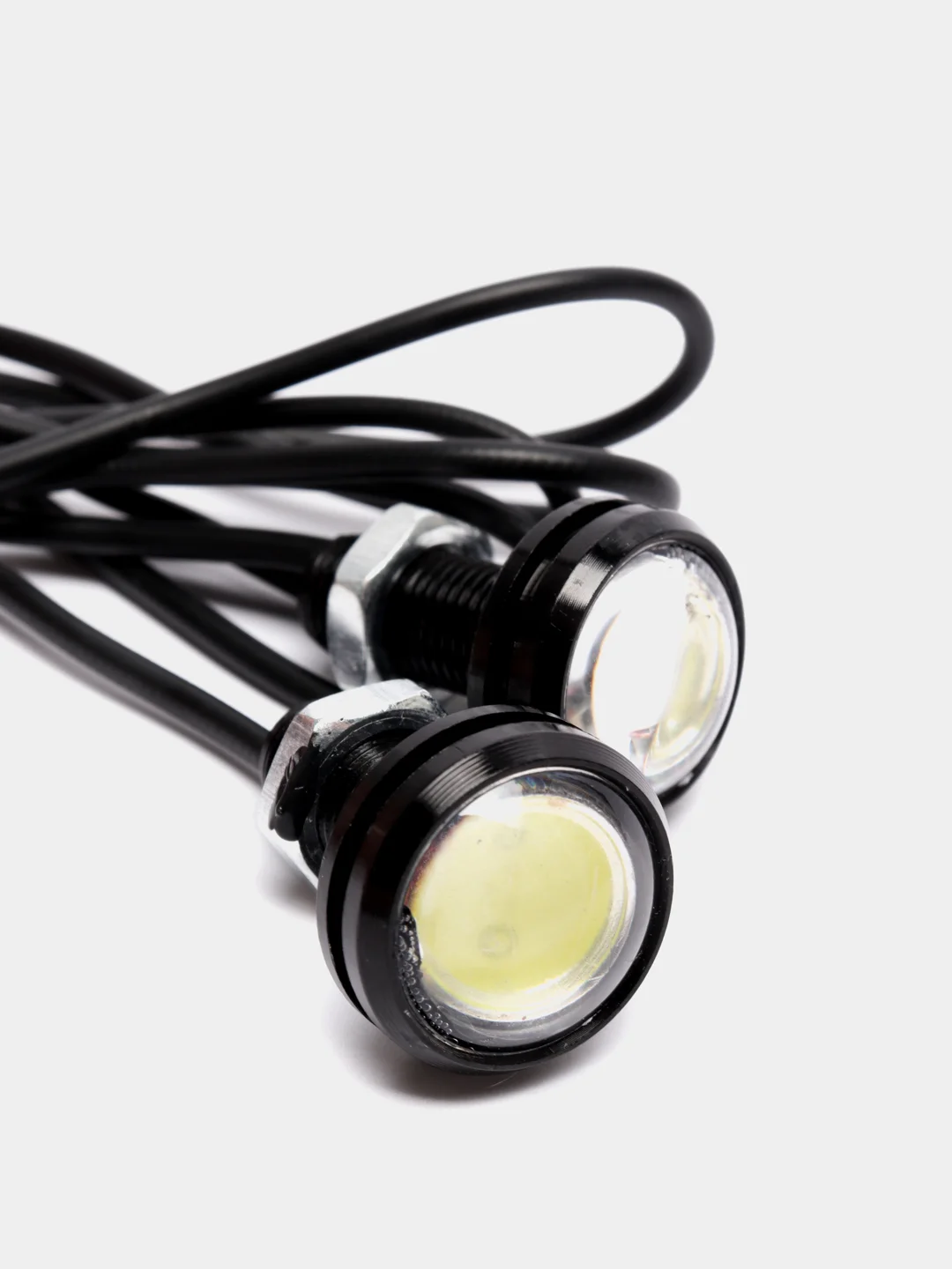 Дневные ходовые огни, LED, алюм. корп.,диам.23мм , 12V, белый, 2шт NEW GALAXY