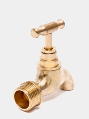 Кран водоразборный FRESSO, 1/2", ручка вентиль, латунь