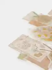 Бежевый наклейки-стикеры для скрапбукинга, набор