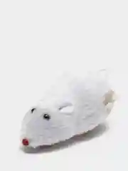 Белый мышь заводная