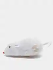 Белый мышь заводная