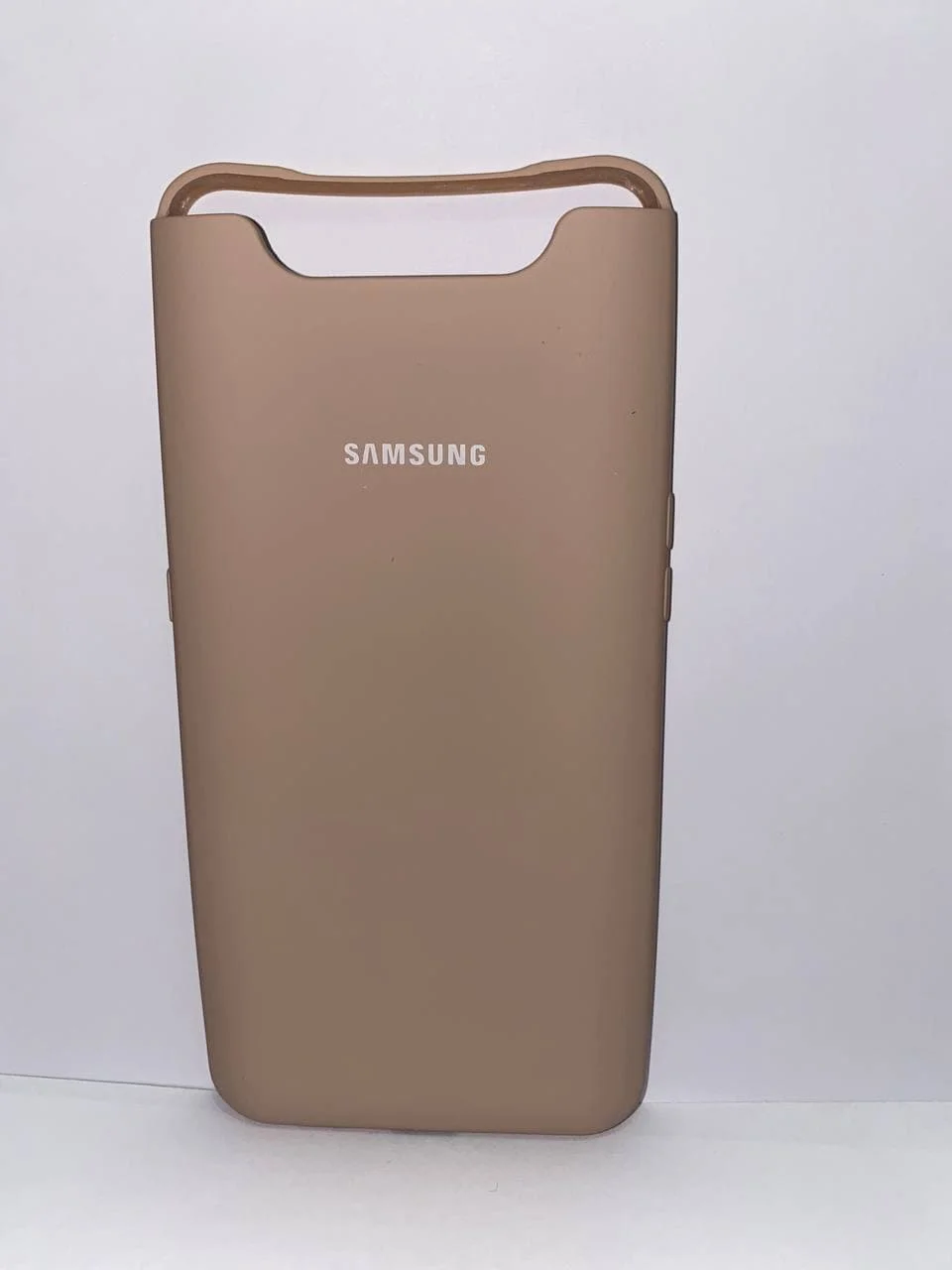 Бежевый защитный силиконовый чехол Silikone Cover для Samsung A80