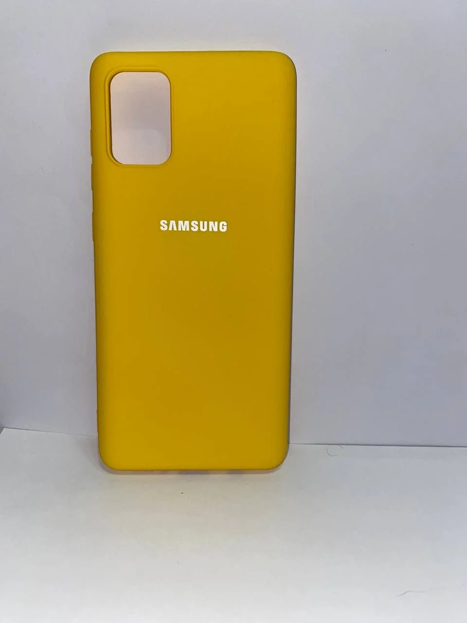 Желтый защитный силиконовый чехол Silikone Cover для Samsung A71