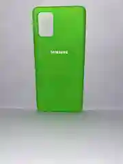 Салатовый защитный силиконовый чехол Silikone Cover для Samsung A71