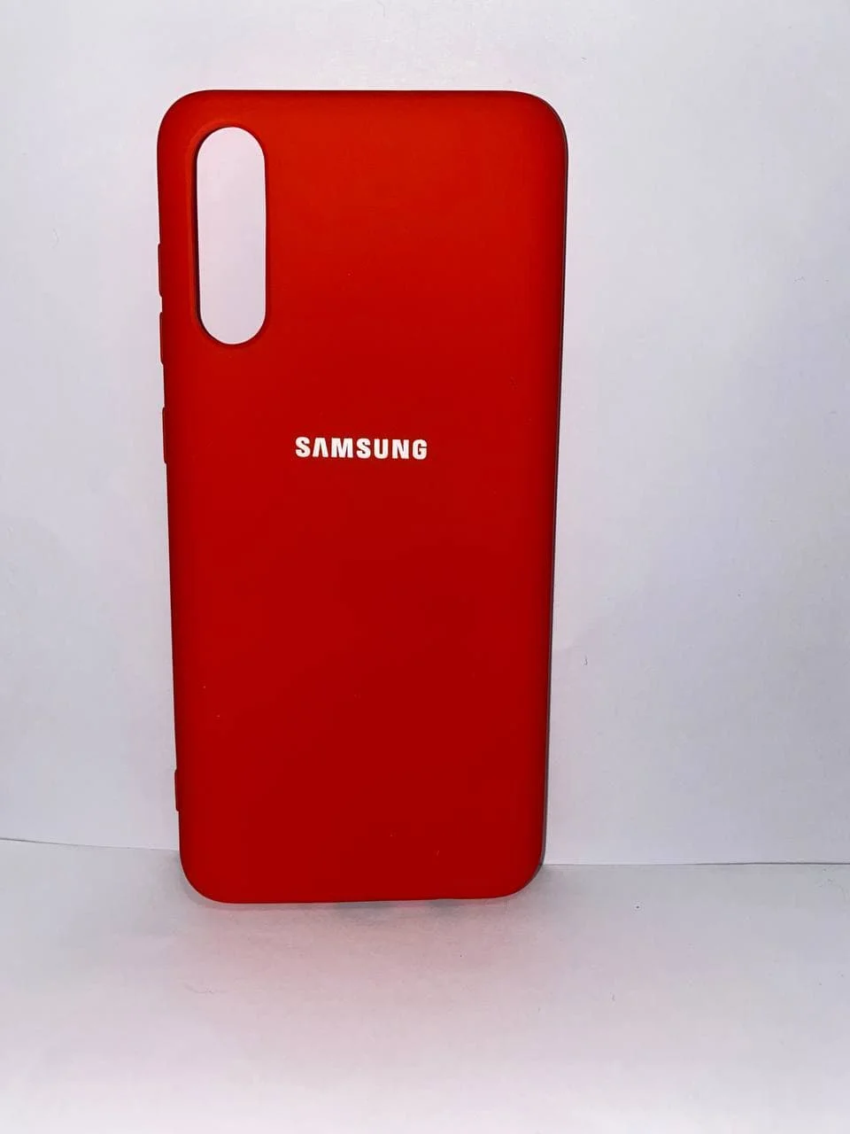 Алый защитный силиконовый чехол Silicone Cover для Samsung A70S