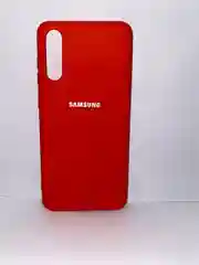 Алый защитный силиконовый чехол Silicone Cover для Samsung A70S