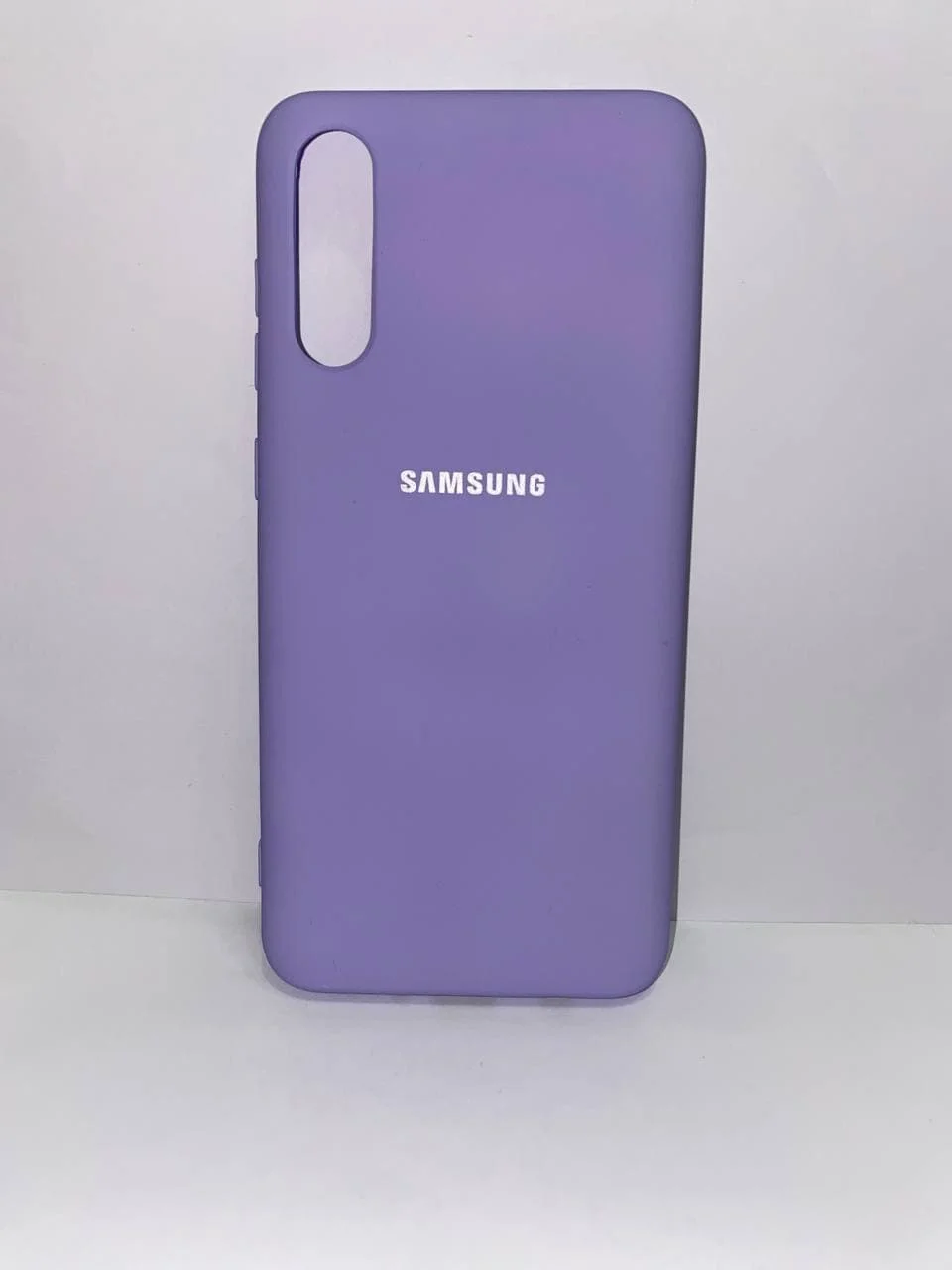 Лавандовый защитный силиконовый чехол Silicone Cover для Samsung A70S