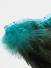Голубой перья - пух для рукоделия, натуральные