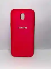 Розовый защитный силиконовый чехол Silikone Cover для Samsung J5 2017