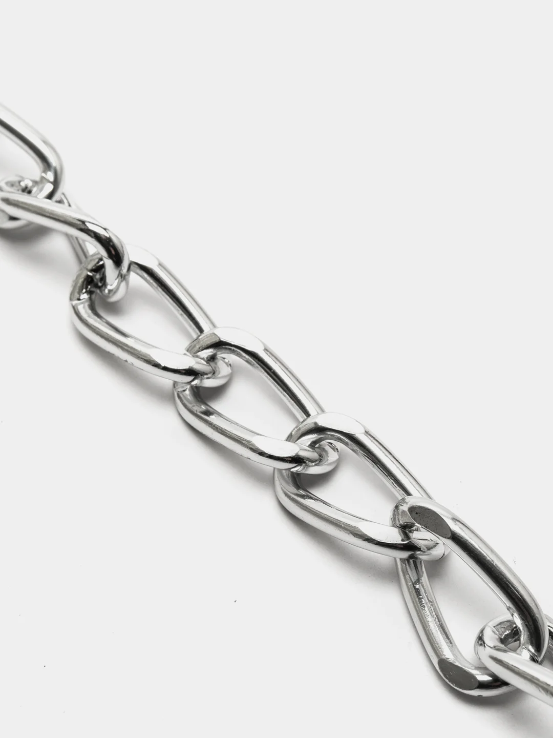 Серебряный цепи ( цепочка) для изготовления украшений, 1м (Ширина звена 10мм, длина 14мм)