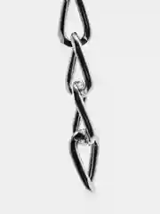 Серебряный цепи ( цепочка) для изготовления украшений, 1м (Ширина звена 10мм, длина 14мм)