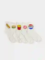 Носки унисекс, с принтом "Фастфуд"