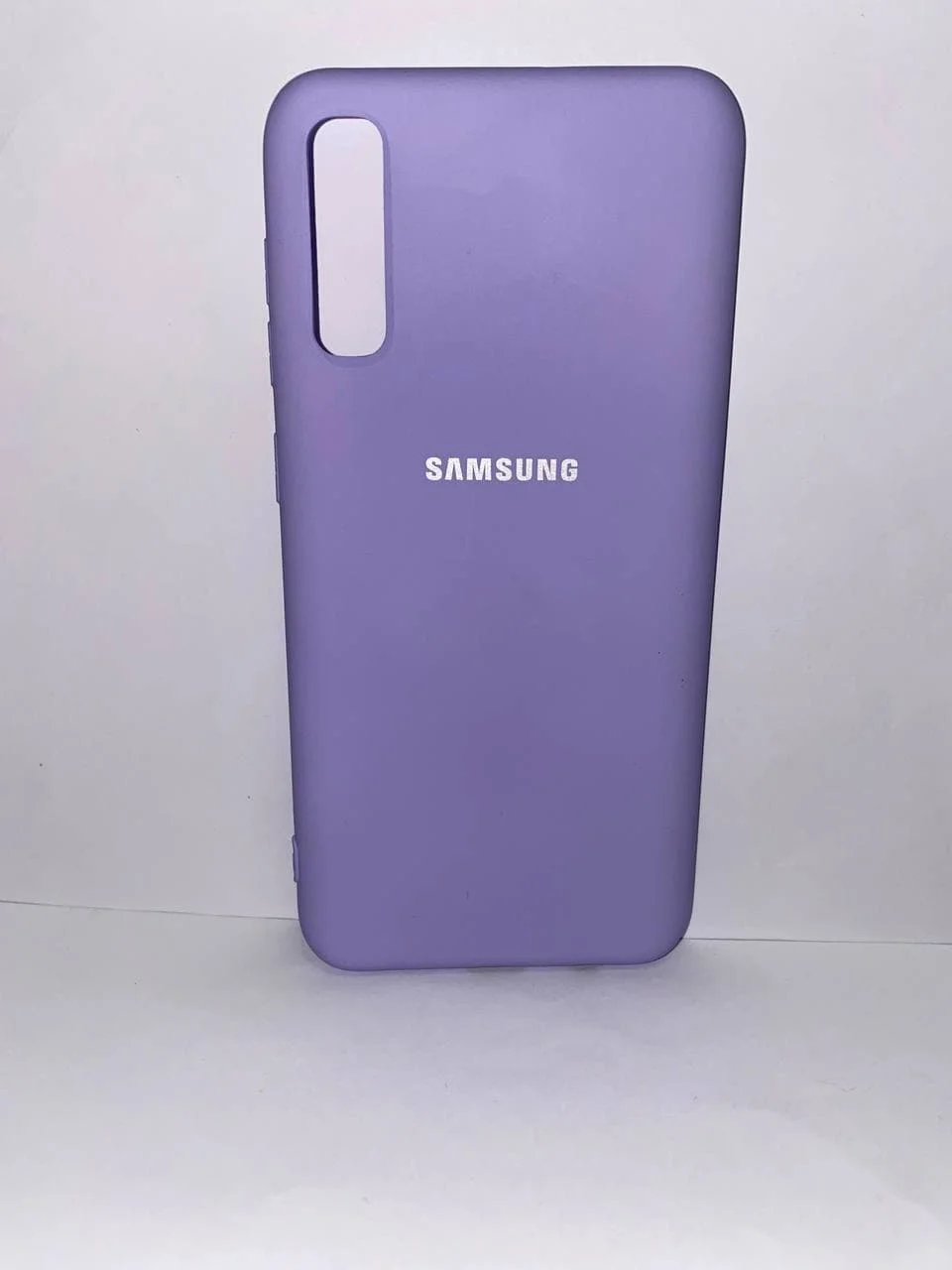 Лавандовый защитный силиконовый чехол Silikone Cover для Samsung A50S