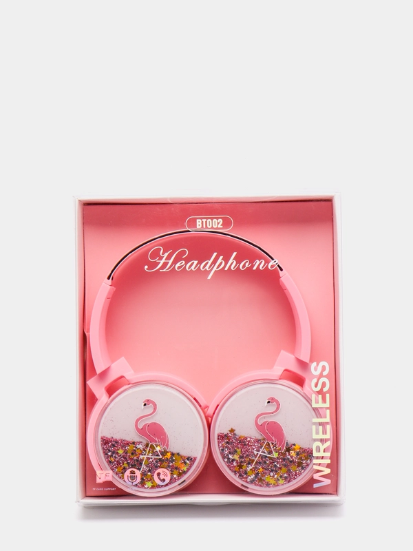 Беспроводные накладные наушники BT002 Дамбо/ Сезам/ Hello kitty/ фaламинго/ единорог