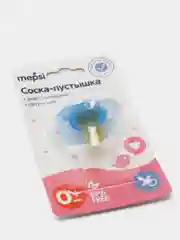Голубой соска-пустышка латексная 0+ мес MEPSI 0300