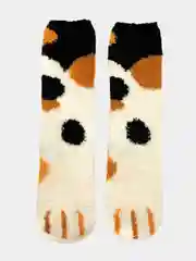 Бронзовый носки женские "Лапки, Cat", махровые, утепленные
