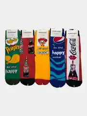 Носки "Coca-Cola,Pringles,Pepsi,McDonalds"